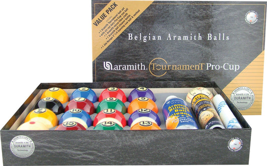 Aramith BBATVP Tournament Pro Cup Value Pack - Billiard Ball Sets - Aramith - Pulse Cues