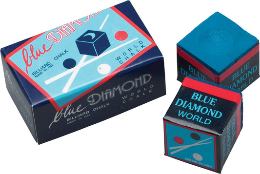 Blue CHBD Diamond Chalk - Pool Cue Chalks - Blue Diamond - Pulse Cues