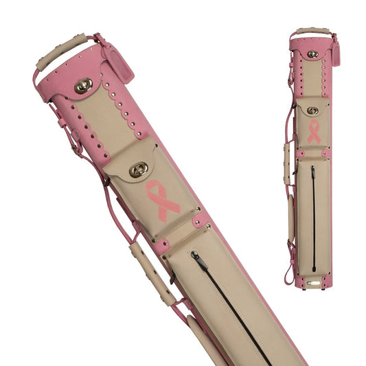 Instroke Promise Pink ISXCR Hard Leather Case - Pool Cue Cases - InStroke - Pulse Cues